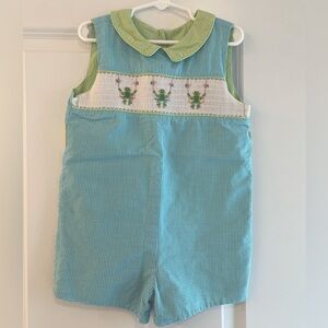 Beaux et Belles Smocked Jon Jon - size 3